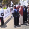 Aksi Demo Warnai Pelantikan Anggota DPRD Kuningan.